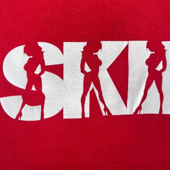 Y2K Skin Industries Silhouette Nude Girls Vintage 2000s Tee - Picture 3 of 6